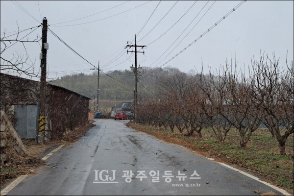 광주광역시 광산구 임곡동 신촌마을에 비가 내리는 모습. (자료 사진)